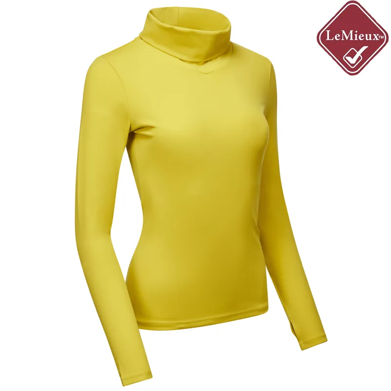 LeMieux Liberte Roll Neck Ladies Base Layer Top - Dijon-2